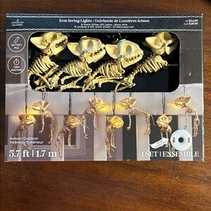 Ashland Skeleton String Lights with Warm Yellow Glow